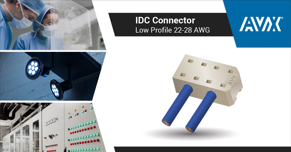New Insulator to Industry's Only 2.55mm-Profile IDC Series